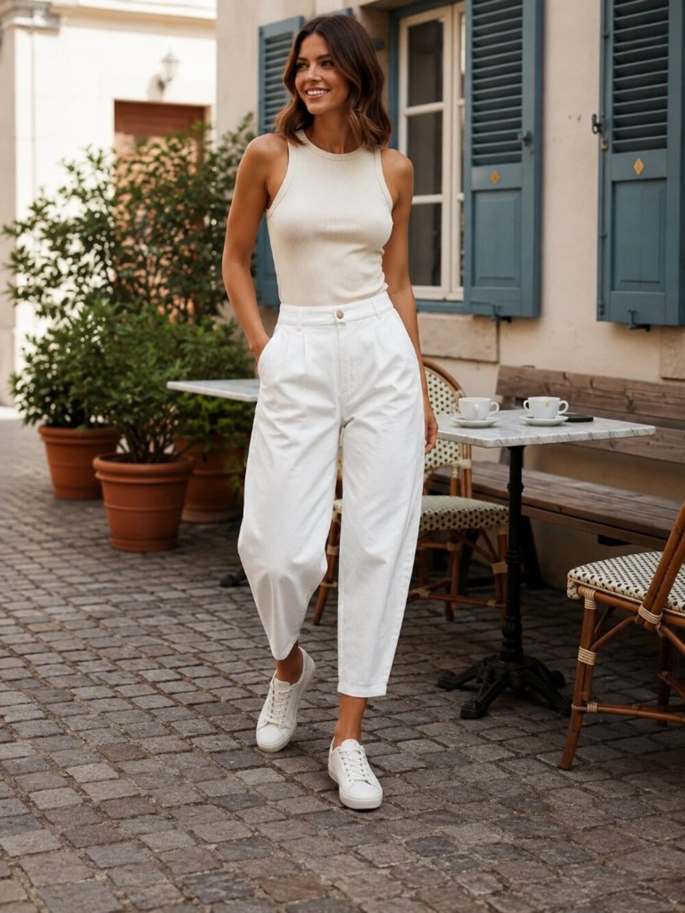 J.ING Jing High Waisted White Lightweight Denim Jeans Pants Size XL NWT